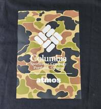 ■　コロンビア × アトモス　Columbia atomos　コラボＴシャツ　カモ　サイズＳ　大きめ　■　_画像2