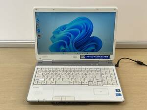 【秒速起動・中古】NEC ノートパソコン PC-LL750WG6W Core-i5-M430 2.27GHz メモリ8GB SSD500GB Windows11 Home Officeなし ホワイト 23157