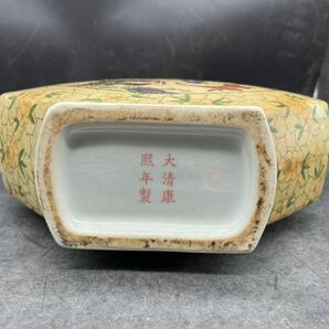 r6050619 時代物 中国 古美術 花瓶 置物 在銘 大清康熙年製 の画像5