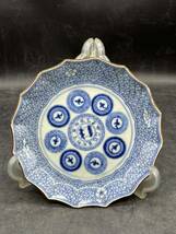 r6051017 骨董 染付 飾り皿 在銘　陶器 中国美術_画像1