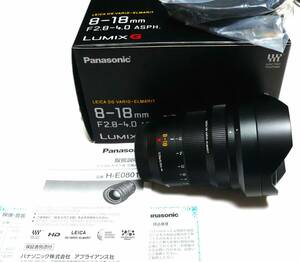 ★パナソニック LEICADGVARIO-ELMARIT 8-18mm F2.8-4.0 ASPH. ★中古　送料無料　