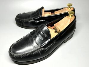 【即決】COLE HAAN メンズ 7.5 25.5cm程度 コールハーン ペニーローファー コインローファー 黒 ブラック C12754 革靴 本革 くつ