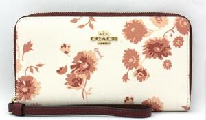 新品 値下げCOACH　シグネチャー　ポーチ財布　プレーリーデイジー