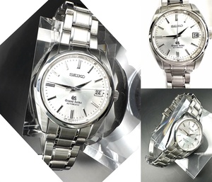 美品　GRAND SEIKO　グランドセイコー　9S55　メカニカル　SBGR001　AT 自動巻き 時計　メンズ　ヘリテージ　定価38万　シルバー　GS　