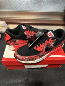 1円スタート 2019年製 新品未使用 NIKE AIR MAX 90 PRNT US8.5 26.5cm dunk sb AF1 jordan fragment atmos