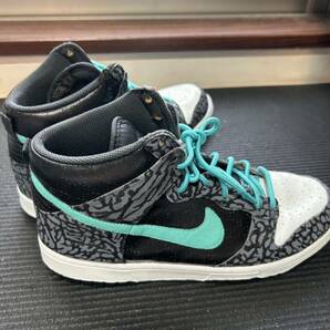 1円スタート カスタムペイント NIKE AIR JORDAN 1 jade US9 27cm dunk sb AF1 jordan fragment atmosの画像7