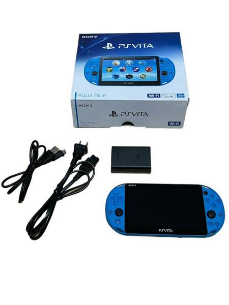 【動作確認済】 PSVITA 本体 PCH-2000 PlayStationVita アクアブルー SONY ソニー 