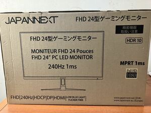 送料無料！激安1000円出品スタート！ JAPANNEXT 24型FHD 240Hz対応 高速ゲーミングモニター　JN-24GTM240FHDR