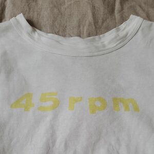 45rpm　ロゴ Tシャツ