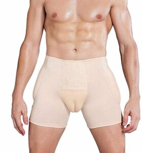 .... for man cover pants inner shorts race attaching beautiful . make-up pelvis girdle hip pad correction underwear 4. sponge beige XXL