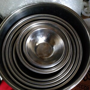  миска металлический для бизнеса для кухни товар кухонная утварь продажа комплектом б/у 22 шт 