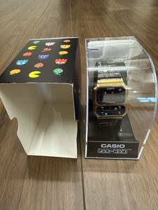 ★カシオ CASIO A100WEPC-1BJR [ナムコ パックマン コラボレーションモデル CASIO スタンダードウォッチ 復刻モデル