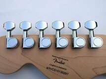 Squier　スクワイアー　JH社製6連ロトマチックペグ　クローム　程度良し　2010年製Squier by Fender Deluxe Hot Rails Strat　_画像1