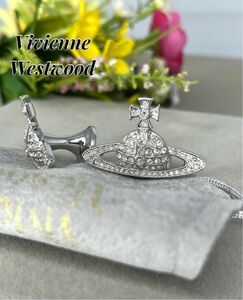 超美品★ Vivienne Westwood ヴィヴィアンウエストウッド　オーヴ　カフス　シルバー　ビジネスアクセサリー　ストーン