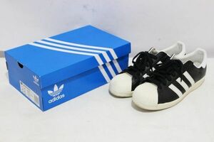 H809H 153 adidas Originals アディダスオリジナルス SUPERSTAR スーパースター 80s スニーカー 27.0cm Black/White G61069 中古品