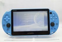 D666H 035 SONY PSVITA PCH-2000 アクアブルー 本体のみ 現状品 ジャンク_画像1