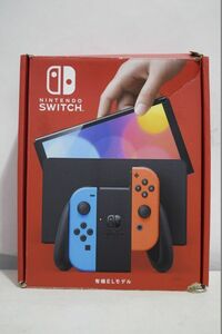 D681H 049 Nintendo Switch ニンテンドースイッチ 有機ELモデル ネオンレッド 動作確認済 中古品