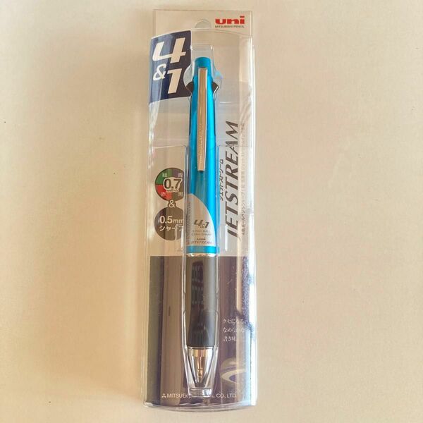 ジェットストリーム 4&1 0.7 ライトブルー 4色ボールペン シャープペン
