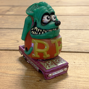 RATFINK ソフビミニフュギュア HOTWHEELSおまけ★ラットフィンク HOTROD ED ROTH ホットロッド エドロス カスタム LOWBROW ART ビンテージ 