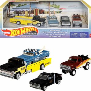 ラス1★ホットウィール Hot Wheels プレミアムコレクターセット★シボレー Ford Dodge フォードダッジ Truckin' Chevy アメ車ピックアップの画像1