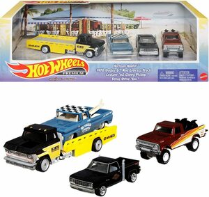 ラス1★ホットウィール Hot Wheels プレミアムコレクターセット★シボレー Ford Dodge フォードダッジ Truckin' Chevy アメ車ピックアップ