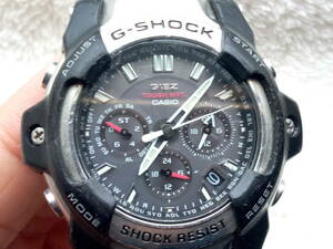 稼働ジャンク扱い　カシオ GS-1400-1AJF 電波ソーラー クロノグラフ スクリューバック G-SHOCK GIEZ 