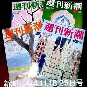 週刊新潮 2024年４月4.11.18.２５日号 合計4冊♪皇室、小林製薬、ウエルシア、水原一平、小池百合子、山崎パン、赤ベンツ他