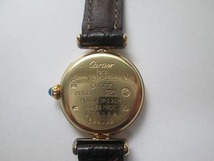 カルティエ マストコリゼ アイボリー文字盤 レディース 腕時計 動品 美品2_画像2
