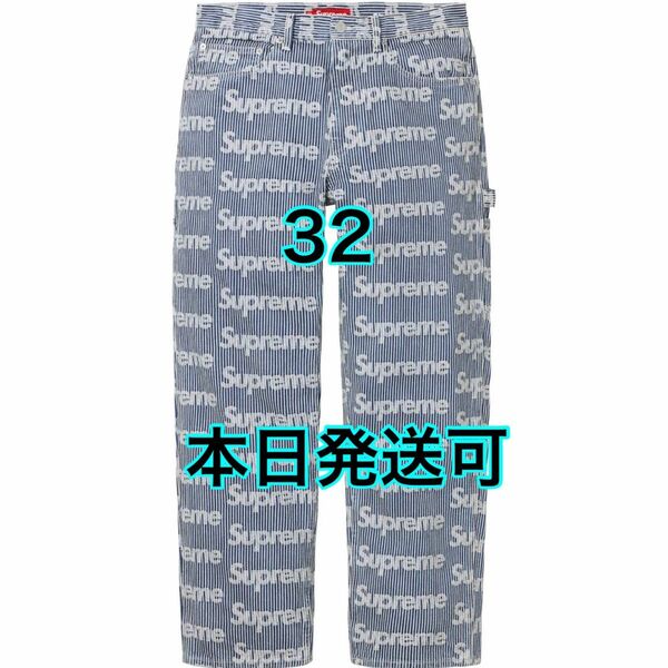 32 新品 Supreme Denim Painter Pant Stripe シュプリーム デニム ペインター パンツ 