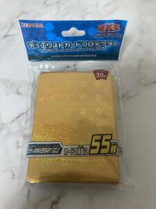 【未開封】遊戯王 カード　プロテクター スリーブ　20th ANNIVERSARY GOLD ゴールド　　他多数出品中