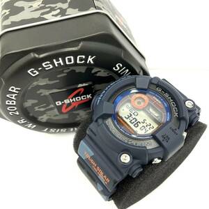 【K】CASIO　カシオ　G-SHOCK　ジーショック　稼働　3266　GF-8250CM-2JR　デジタル　腕時計　ブルー迷彩　フロッグマン【4517】T