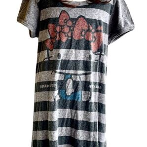 ムチャチャ あちゃちゅむ 130cm140cm ハローキティー ワンピース 半袖 グレー 半袖ワンピース 子供服 こども服 女の子