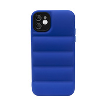 【New】 iPhone 15 ダウンジャケット風スマホケース TPU素材 手触り抜群 ブルー 青_画像6