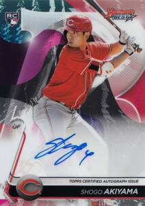 【秋山翔吾】ルーキー 直筆サインカード 広島東洋カープ 2020 TOPPS AUTO BOWMAN'S BEST 西武ライオンズ #検索 BBM EPOCH