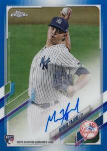 【ミゲル・ヤフーレ】ルーキー 直筆サインカード 150枚限定 東京ヤクルトスワローズ 2021 TOPPS CHROME MIGUEL YAJURE AUTO 検索 BBM EPOCH