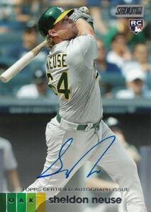 【シェルドン・ノイジー】ルーキー 直筆サインカード 阪神タイガース 2020 TOPPS STADIUM CLUB SHELDON NEUSE AUTO #検索 BBM EPOCH