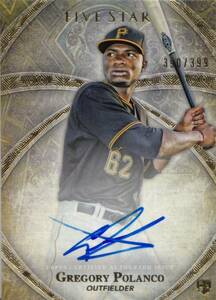 【グレゴリー・ポランコ】直筆サインカード 399枚限定 千葉ロッテマリーンズ 2014 TOPPS FIVE STAR GREGORY POLANCO AUTO #検索 BBM EPOCH