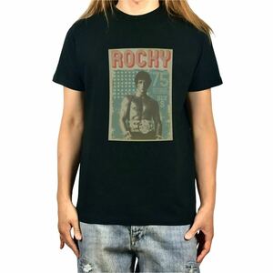 未使用 新品 Rocky ロッキー'75 スタローン ボクサー ボクシング映画 Tシャツ S M L XL ビッグ オーバーサイズ XXL~5XL ロンT パーカー 可