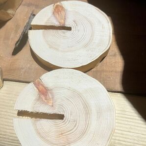 檜の輪切り　 花台 DIY 木 台座　入浴剤　3枚で3000円