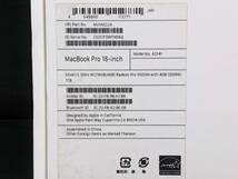 【47549】Apple MacBook Pro マックブックプロ A2141 2019年 Core i9 3072×1920ピクセル 2.4GHz/16GB/1TB PC ノートパソコン 箱 付属品有_画像9