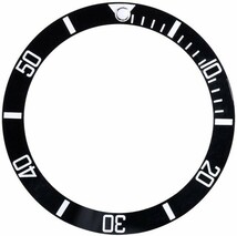 サブマリーナ セラミック ベゼル 腕時計 ダイバーウォッチベゼル インサート 部品 軽量 修理 交換 社外品 （ブラック ホワイト）WA007_画像1