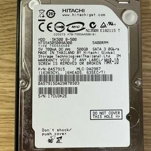 日立 HGST HTS545050B9A300 500GB 2.5インチ HDD