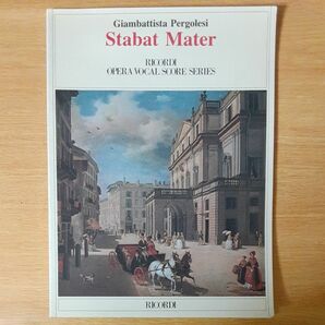 Stabat Mater スターバト・マーテル楽譜 声楽 オペラ RICORDI リコルディ社 洋書 ヴォーカルスコア