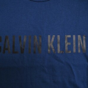 新品正規品 Calvin Klein カルバンクライン コットン100% 天竺 ロングTシャツ US:M JP:L 紺(C3I) NM1958の画像5