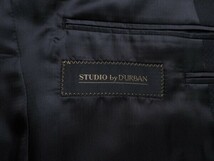 新品 STUDIO by DURBAN ダーバン Super120'S 艶感ウール100% ジオメトリック柄 スーツAB6濃紺(39) 0400282_画像5