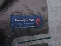 新品17.3万円 大手百貨店扱い 春夏『Ermenegildo Zegna ゼニア COOL EFFECT 伊製生地』ウール100% シャンブレー スーツBB5灰(G) 1508261_画像6