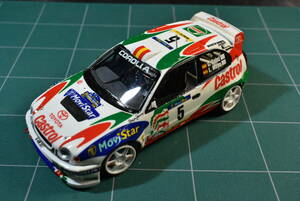 Qm834 1:24 Toyota Corolla Rally car Rally specification final product TOYOTA Corolla WRC castrol 60 size 