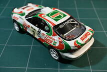 Qm835 1:24 トヨタ セリカ GT4 モンテカルロ ラリーカー ラリー仕様 完成品 Toyota Celica GT4 D.Oriol Monte Carlo Rally 1993 60サイズ_画像4