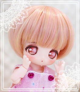 Art hand Auction ■Custom head OB doll head (KAISER) + resin eyes ■ Obitsu 11, Pico Neemo etc., doll, Character Doll, Custom Doll, parts