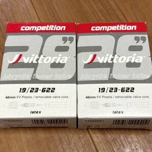 即決送料無料 新品 2本セット Vittoria Latex 19-23c 700c 仏式48mm ビットリア ラテックス